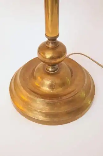 Jugendstil Bibliotheksleuchte Tischlampe Messinglampe Doppel Kontorleuchte Bank