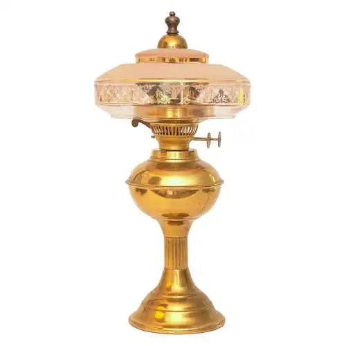 Design Unikat Art Déco Tischleuchte "QUERENBURG" Messinglampe Tischlampe