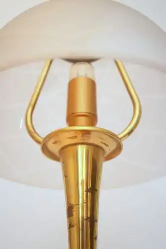 Design Unikat Art Déco Tischleuchte "DAHLHAUSEN" Messinglampe Tischlampe