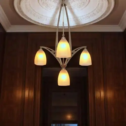 Seltene original Art Déco Deckenleuchte "AMIENS" Chandelier Hängelampe 1920er