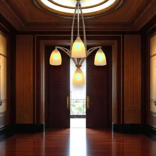 Seltene original Art Déco Deckenleuchte "AMIENS" Chandelier Hängelampe 1920er
