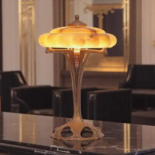 Sammlerstück Art Deco Tischleuchte "SAINT MALO" Unikat Tischlampe