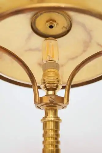 Sehr elegante original Art Déco Schreibtischlampe "THE COMMODORE" Messinglampe