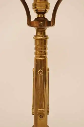 Sehr elegante original Art Déco Schreibtischlampe "THE COMMODORE" Messinglampe