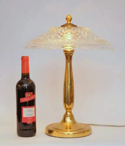 Unikat Hollywood Regency Tischleuchte "VENICE SHINE" Tischlampe Messing Design