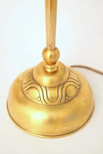 Unikat Art Déco Design Tischleuchte "SHEFFIELD REGENCY" Tischlampe Messinglampe