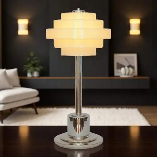 Unikat Bauhaus Design Tischleuchte "LONDON AFFAIRS" Tischlampe Mid-Century
