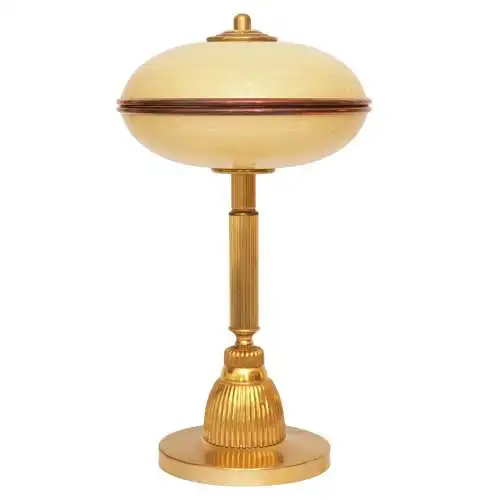 Einzelstück Art Deco Design Schreibtischleuchte "OXFORD" Tischlampe Messinglampe