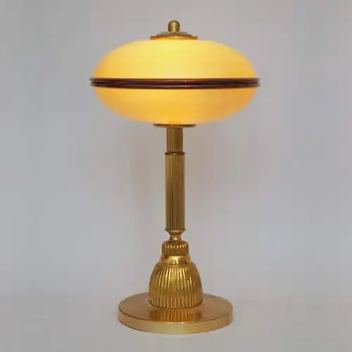 Einzelstück Art Deco Design Schreibtischleuchte "OXFORD" Tischlampe Messinglampe