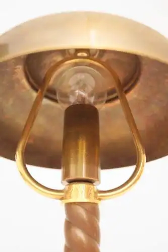 Einzelstück sehr zierliche Art Déco Design Tischleuchte "NEWCASTLE" Messinglampe