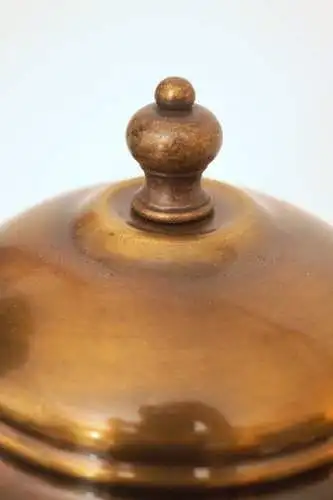 Einzelstück sehr zierliche Art Déco Design Tischleuchte "NEWCASTLE" Messinglampe