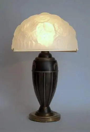 Art Déco Lampe "NANCY" Tischleuchte 1920 Frankreich Lampe original museal