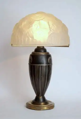 Art Déco Lampe "NANCY" Tischleuchte 1920 Frankreich Lampe original museal
