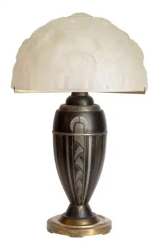 Art Déco Lampe "NANCY" Tischleuchte 1920 Frankreich Lampe original museal
