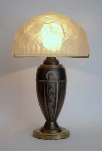 Art Déco Lampe "NANCY" Tischleuchte 1920 Frankreich Lampe original museal
