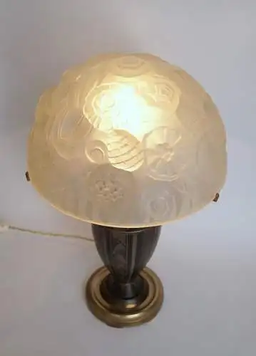 Art Déco Lampe "NANCY" Tischleuchte 1920 Frankreich Lampe original museal