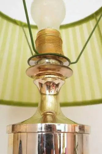 Klassische Bankerlampe Bankerleuchte Tischlampe versilbert Schreibtischlampe