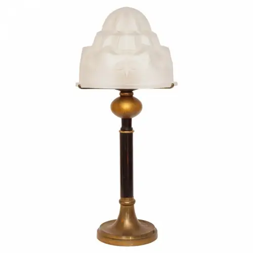 Klassische Art Déco Tischleuchte "SÃO PAULO" Unikat Degué Tischlampe Lampe