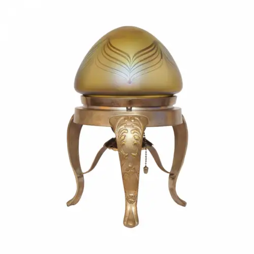 Art Déco Art Nouveau Tischleuchte "ART WIDOW" Tischlampe Unikat Sammlerstück