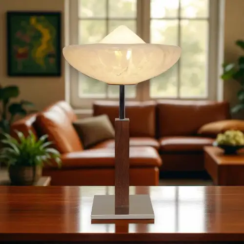 Orig. Bauhaus Art Déco Lampe Schreibtisch Chrom "LIGHTNING SAUCER" Leuchte