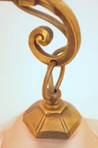 Einzigartige original Art Deco Design Tischleuchte "BLIND SIDE" Messinglampe