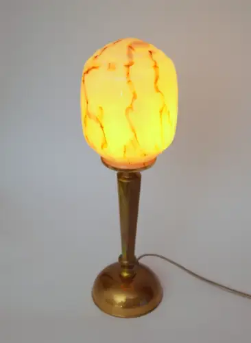 Design Art Deco Tischleuchte "BOSTON SPHERE" Messinglampe Unikat Tischlampe