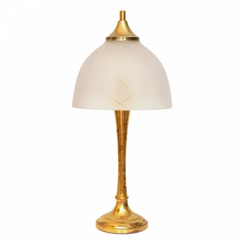 Design Unikat Art Déco Tischleuchte "DAHLHAUSEN" Messinglampe Tischlampe