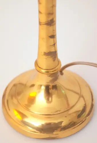 Design Unikat Art Déco Tischleuchte "DAHLHAUSEN" Messinglampe Tischlampe