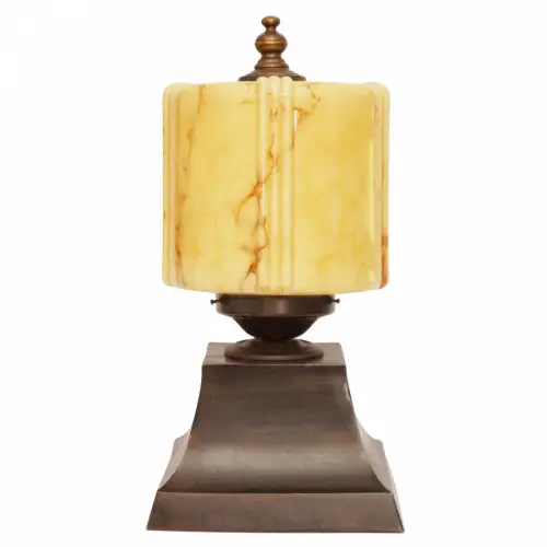 Design Unikat Art Déco Tischleuchte "THE DRUM" Einzelstück Tischlampe