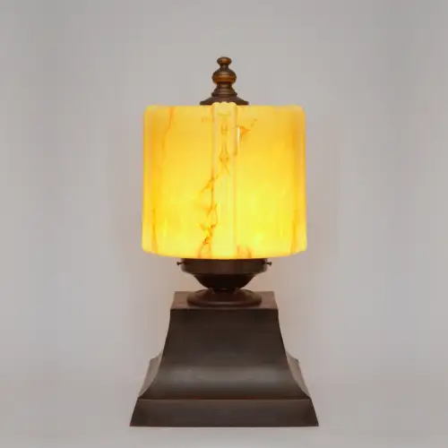 Design Unikat Art Déco Tischleuchte "THE DRUM" Einzelstück Tischlampe