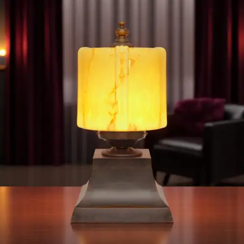 Design Unikat Art Déco Tischleuchte "THE DRUM" Einzelstück Tischlampe