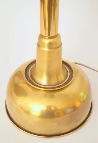 Einzelstück große Art Déco Design Tischleuchte "SUNDERLAND ACORN" Messinglampe