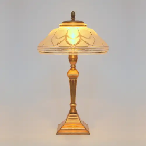 Unikat Art Déco Tischleuchte "EPPENDORF" Messinglampe Sammler