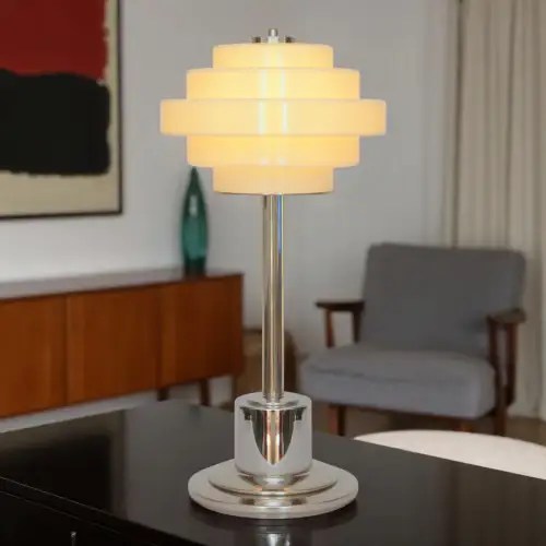 Unikat Bauhaus Design Tischleuchte "LONDON AFFAIRS" Tischlampe Mid-Century