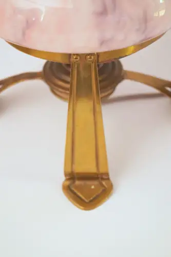 Art Deco Design Messinglampe "KOPENHAGEN" Sammler Tischleuchte Schreibtischlampe