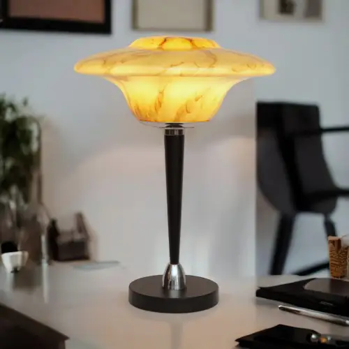 Design Midcentury Modern Table Lamp " Lunaris " Unique Bauhaus Space Age Sputnik