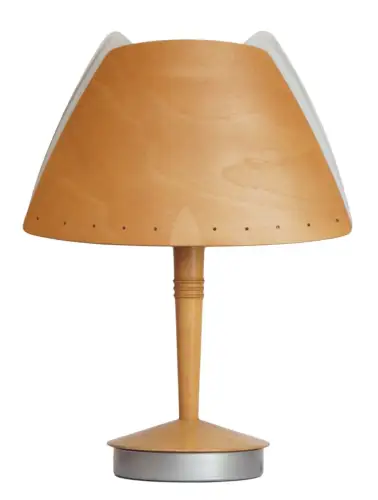 Dansk Design Lamp Wood Table Lamp " Cantaloupe " Beech Desk