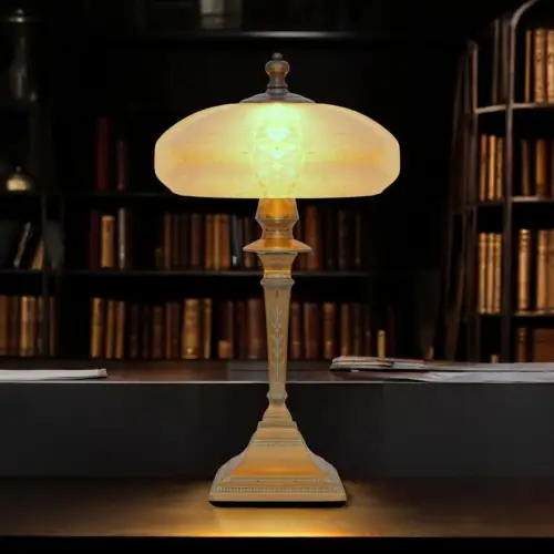 Unique Art Deco Table Lamp " Johannesburg " Unique Specimen Brass Lamp