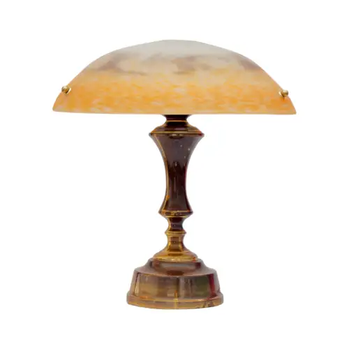 Godfather de Verre Type Déco Desk Lamp " Schönau " Brass Lamp Unique