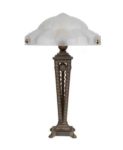 Art Deco Desk Capitol " Unique Specimen Collector Table Lamp