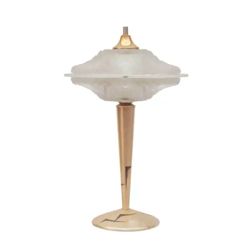 Art Deco Desk " N.c. Y.Clipper " Unique Ikora Table Lamp Collector
