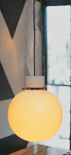 Space Age Design Hanging Light " Sphere Vintage Sputnik Midcentury Lamp 60s 70s