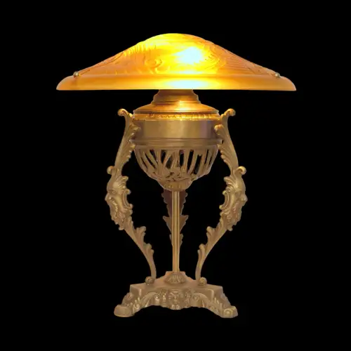 Pièce Unique Type Déco Type Nouveau Lampe de Table " Cuivre Idol " Lampe