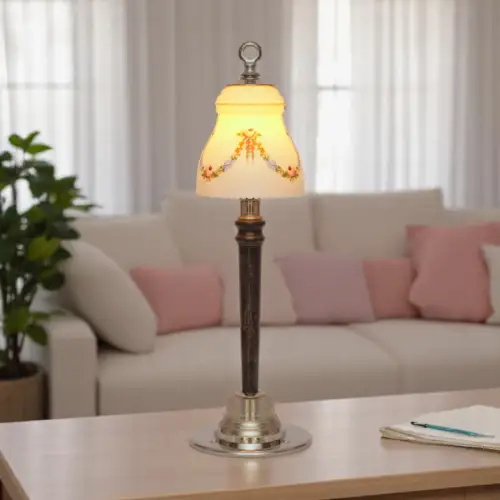 Art Nouveau Table Lamp "FRUITS" Unique Table Lamp Shabby Table Light