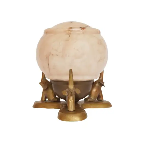 Art Deco Design Table Lamp "DUMBO" Unique Piece Brass Lamp Table Light