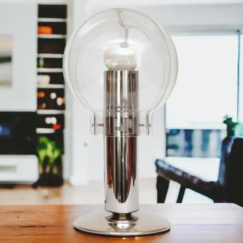 Design Table Lamp 'ZUCCHERI' 60s Table Lamp Membrane Murano Space Age