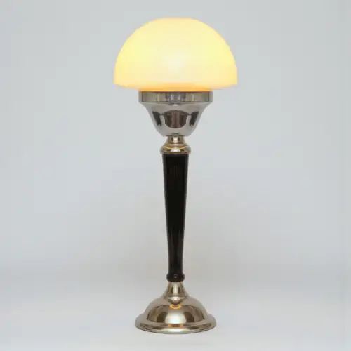 Elegante Bauhaus Design Art Déco Tischleuchte "HALF SPHERE" Tischlampe