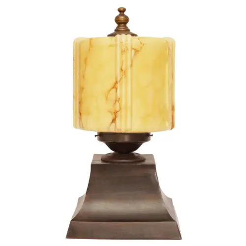 Design Unikat Art Déco Tischleuchte "THE DRUM" Einzelstück Tischlampe
