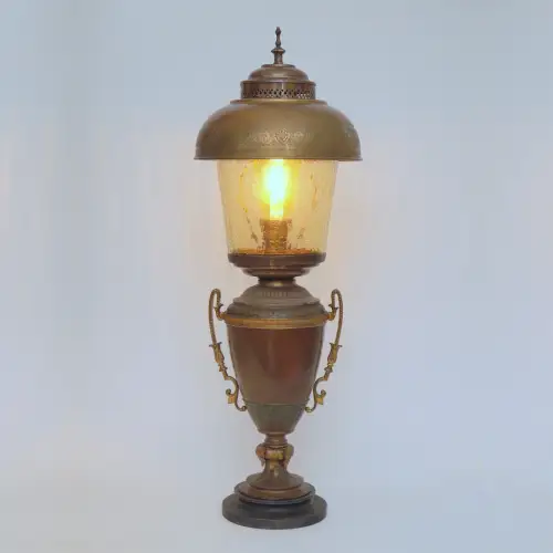 Original Art Deco Jugendstil Leuchte "ASIMOV'S FRIEND" Tischlampe ca. 1920