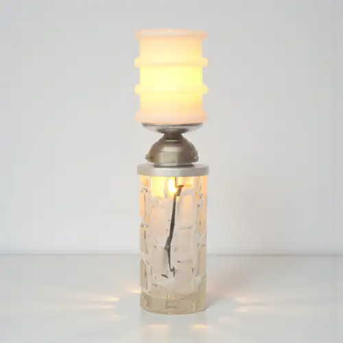 60er Jahre Spaceage Tischleuchte "LITFAß" 2 x verfgbr. midcentury Tischlampe